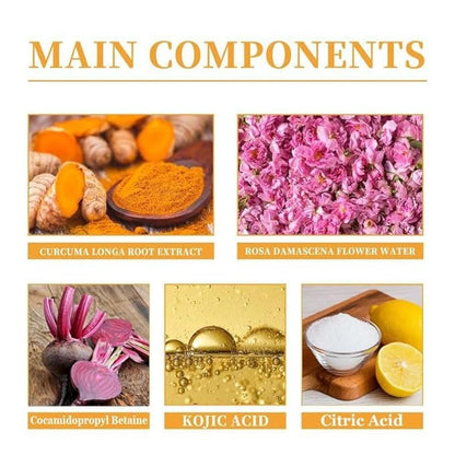 Veecent Turmeric + Kojic Acid Foaming Facial Cleanser