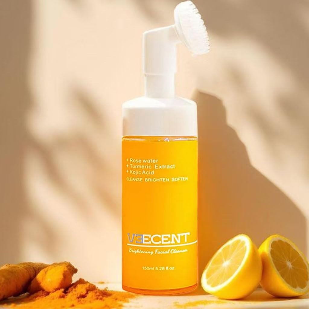 Veecent Turmeric + Kojic Acid Foaming Facial Cleanser